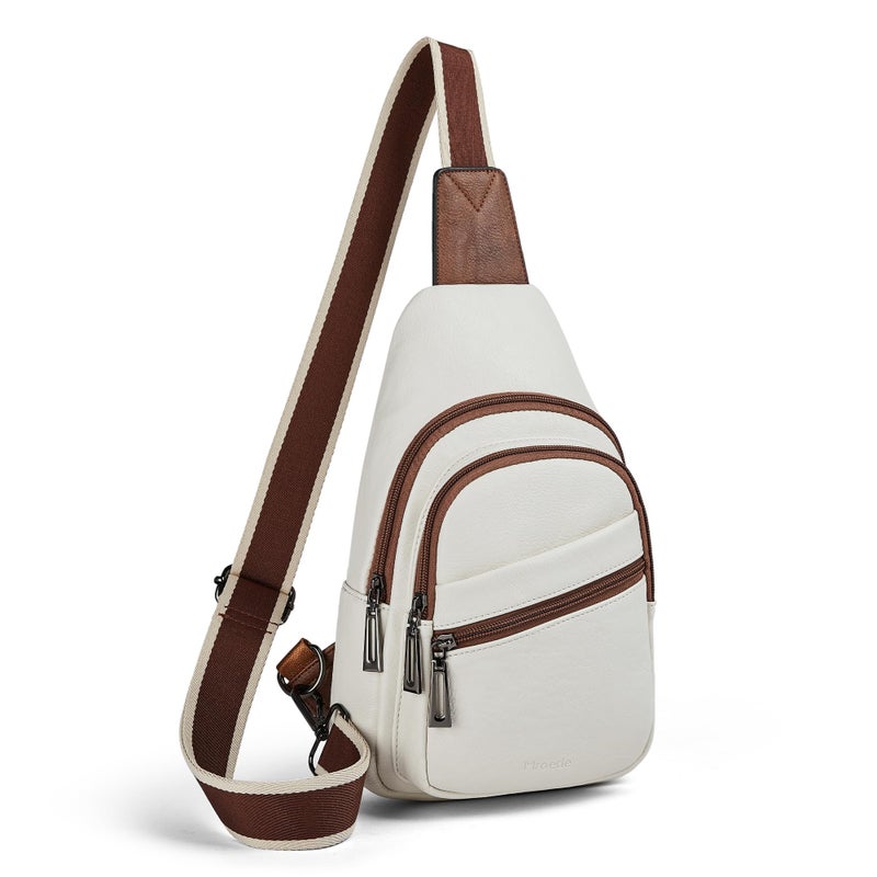 Mroede Sling Bag Crossbody Bags for Women Small Cross Body Bag Fanny Packs Chest Sling Purse for Daily Travel Leisure Sport