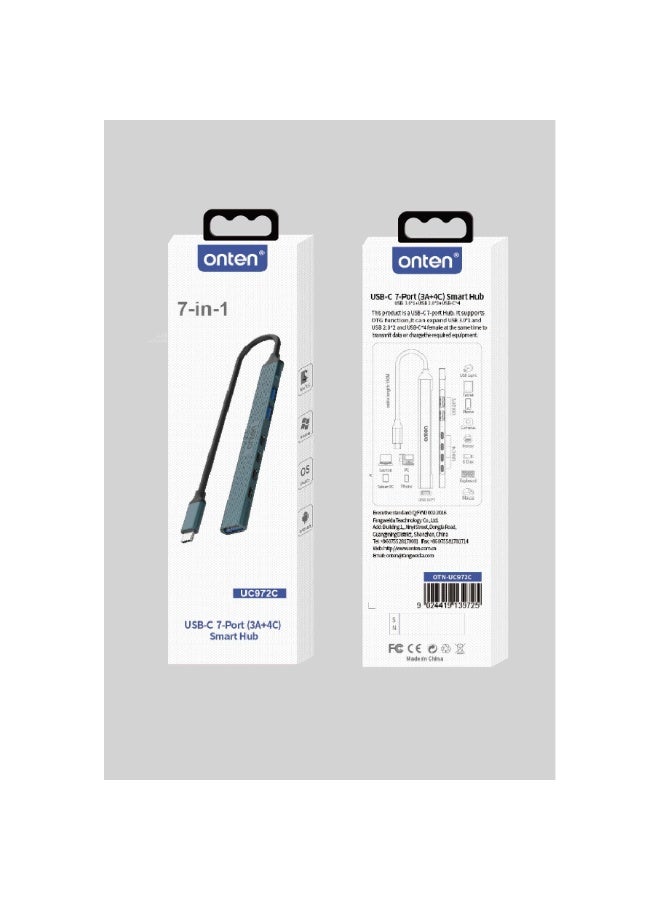 أونتن موزع USB-C UC972C بـ 7 منافذ USB و3 منافذ USB و4 منافذ USB-C - Image 5