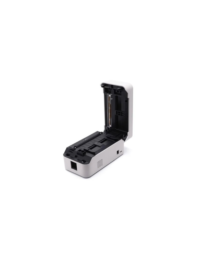 Desktop Thermal Label Printer TDL407 with Free paper Stand, Thermal Barcode Label Maker, Support Windows iPhone Android Smart Phone USB/Bluetooth Connection Label Printer