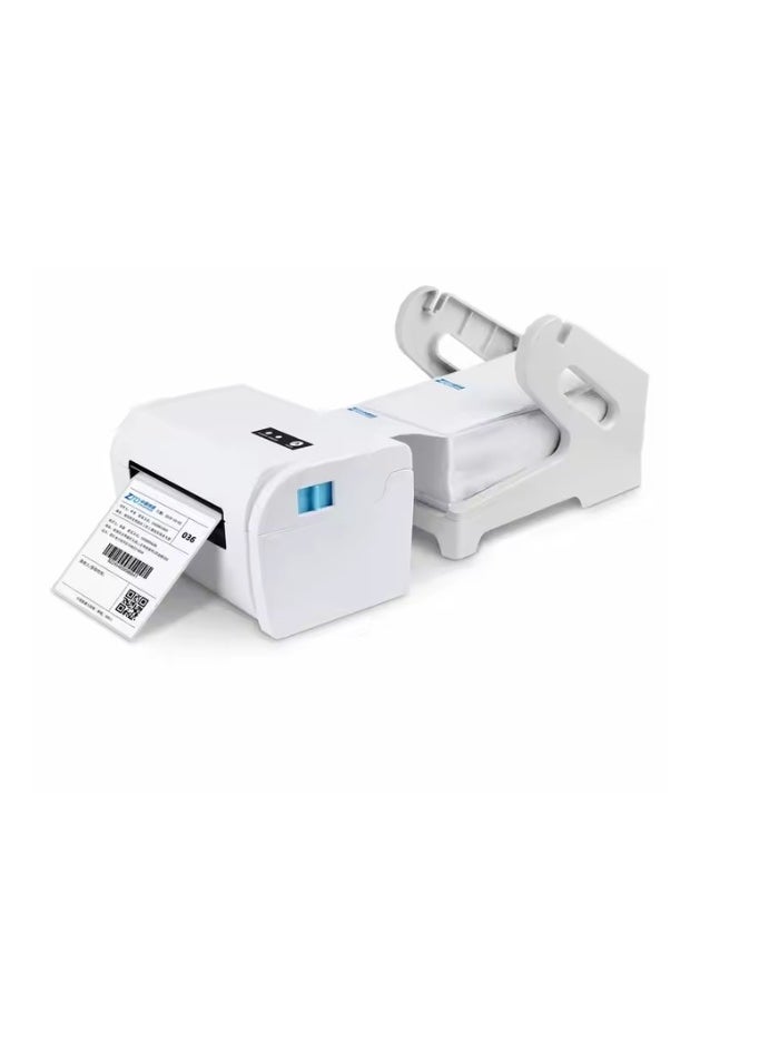 Desktop Thermal Label Printer TDL407 with Free paper Stand, Thermal Barcode Label Maker, Support Windows iPhone Android Smart Phone USB/Bluetooth Connection Label Printer