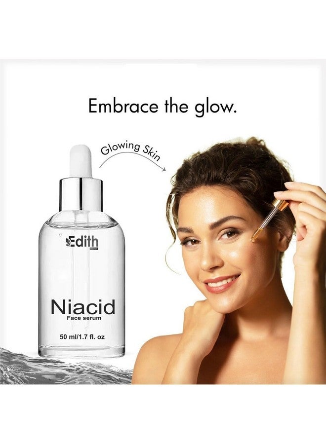 Edith Naturals Niacid Face Serum - 10% Niacinamide,skin Brightening Serum, Anti-Aging, Skin Repair, Supercharged Face Serum, Dark Circle, Fine Line & Sun Damage Corrector |, 50 ml, Pack of 2 - Image 2