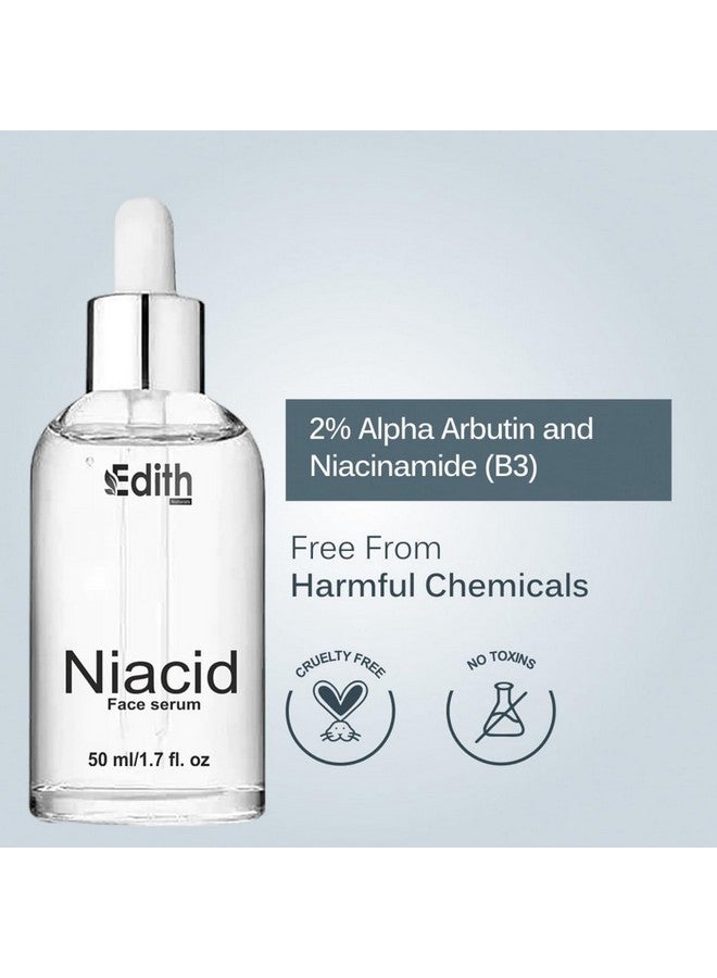 Edith Naturals Niacid Face Serum - 10% Niacinamide,skin Brightening Serum, Anti-Aging, Skin Repair, Supercharged Face Serum, Dark Circle, Fine Line & Sun Damage Corrector |, 50 ml, Pack of 2 - Image 5