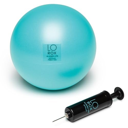OPTP LO ROX Aligned Life Body Sphere with Pump - Inflatable Small Pilates Ball with Pump for Exercise, Massage, and Core Workouts — from Lauren Roxburgh - Image 1