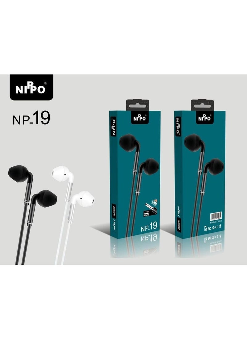 Nippo Nippo Wired Earphone With High-quality NP-19 