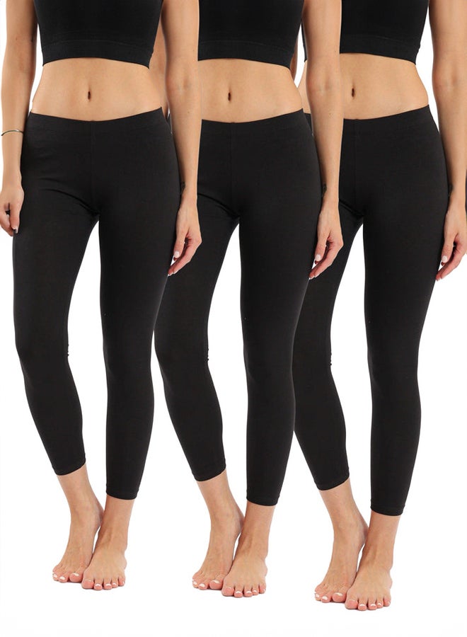 Carina Cotton Leggings (Pack of 3)