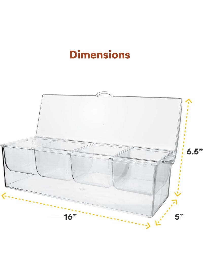Estilo Estilo 4 Section Condiment on Ice Clear 1Pack  - Image 3