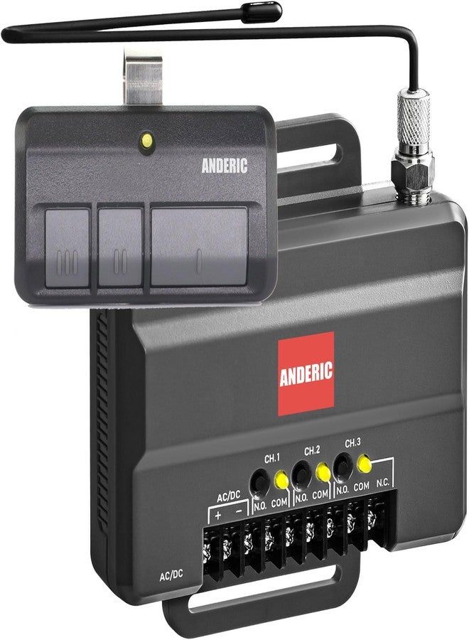 Anderic 850LM Universal Gate and Garage Door Opener Receiver, Remote, & Power Supply Kit - Compatible with Liftmaster Gate Door Openers and Commercial Garage Doors - Works All Brands | RR850LM - Image 3