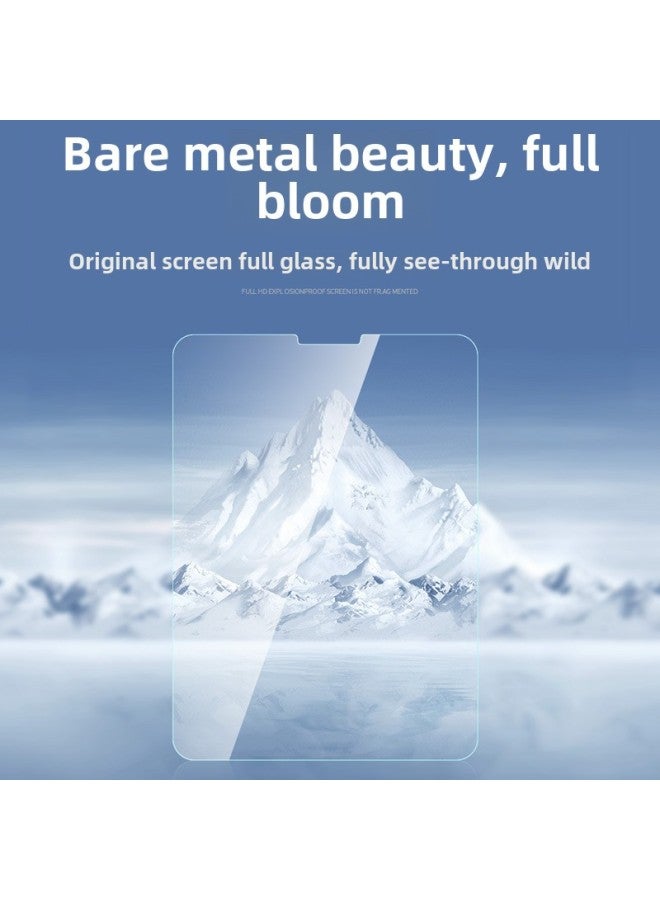 Suitable For IPad9.7 Tempered Film Pro12.9 Apple Air3/2Mini5 4 Flat 10.5 Film 11 Inch 10-Color: HD Large Arc Edge AR Transparent-Dimensions:iPad Air2(9.7 Inches) - Image 2