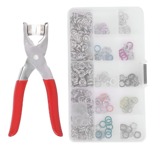 GOPIKRISHNA Piece Metal Snap Fasteners Set with Hand Pliers Storage Case Assorted Colors for Sewing DIY Crafts Clothing Hats Bags - Image 1