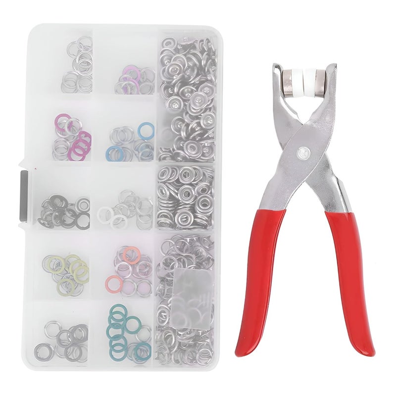 GOPIKRISHNA Piece Metal Snap Fasteners Set with Hand Pliers Storage Case Assorted Colors for Sewing DIY Crafts Clothing Hats Bags - Image 5