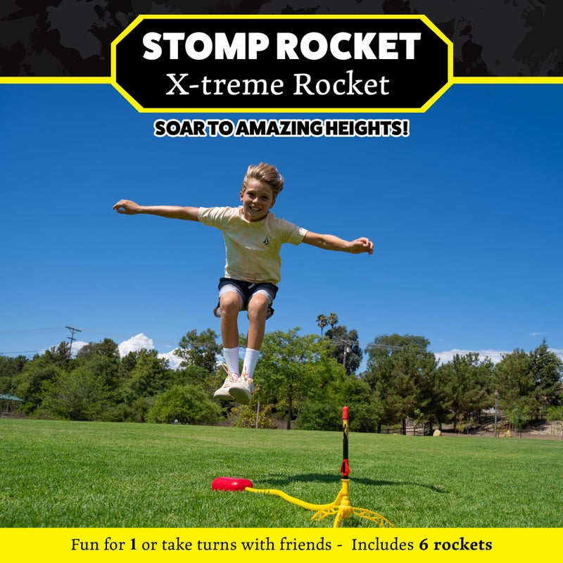 Stomp Rocket Super HighPerformance XTreme Rocket Launcher for Kids Soars Up to 400 Feet  6 Rockets  Fun Outdoor Toys for Boys  Girls  STEM Foam Blaster  Ages 9 and Up - Image 3