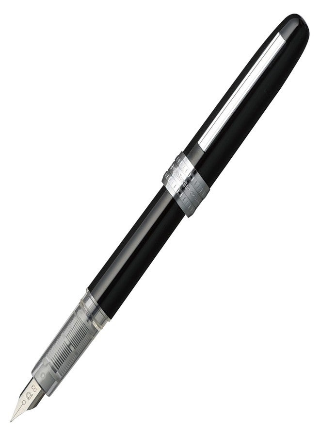 Platinum Fountain Pen, Plaisir Fine Nib, Black (PGB-1000-#1-F) - Image 1
