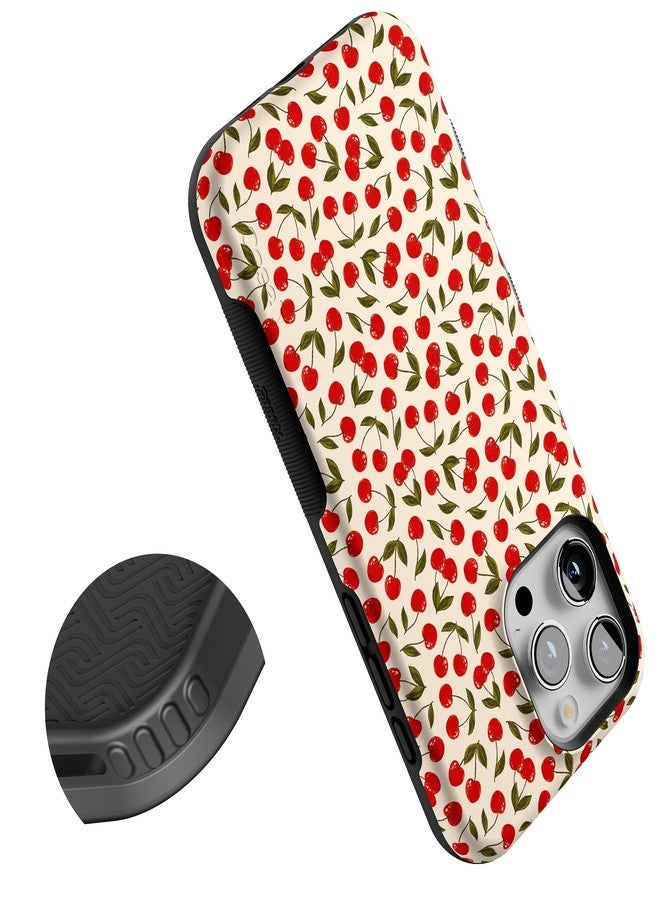 Casely iPhone 16 Pro Max Case | Cherry on Top | Red Cherries Floral | Compatible with MagSafe | Bold Protective Design - Image 5