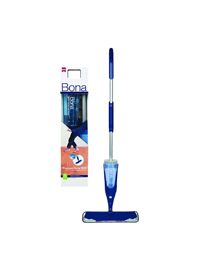 BONA - Easy Grip Handle Refillable Cartridge Microfibre Head Floor Spray Mop Blue and Silver 13.35 x 6.63 x 5 Inch WM710013496 - Image 1