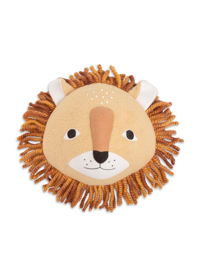 Crane BABY Crane Baby Safari Nursery Décor, Plush Animal Wall Décor for Boys and Girls, Lion, 10" x 9" x 5.5"  - Image 1