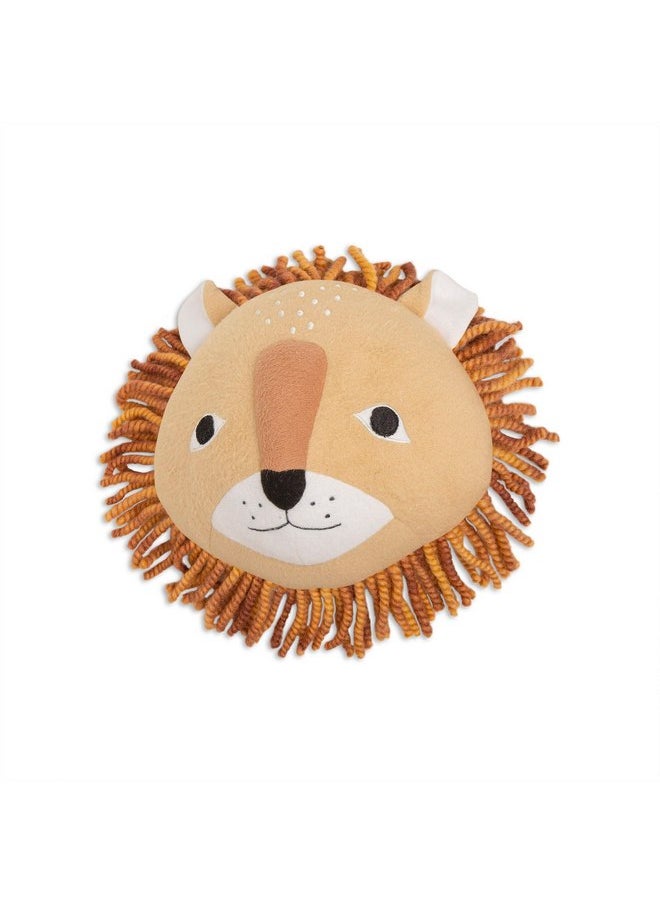 Crane BABY Crane Baby Safari Nursery Décor, Plush Animal Wall Décor for Boys and Girls, Lion, 10" x 9" x 5.5"  - Image 2