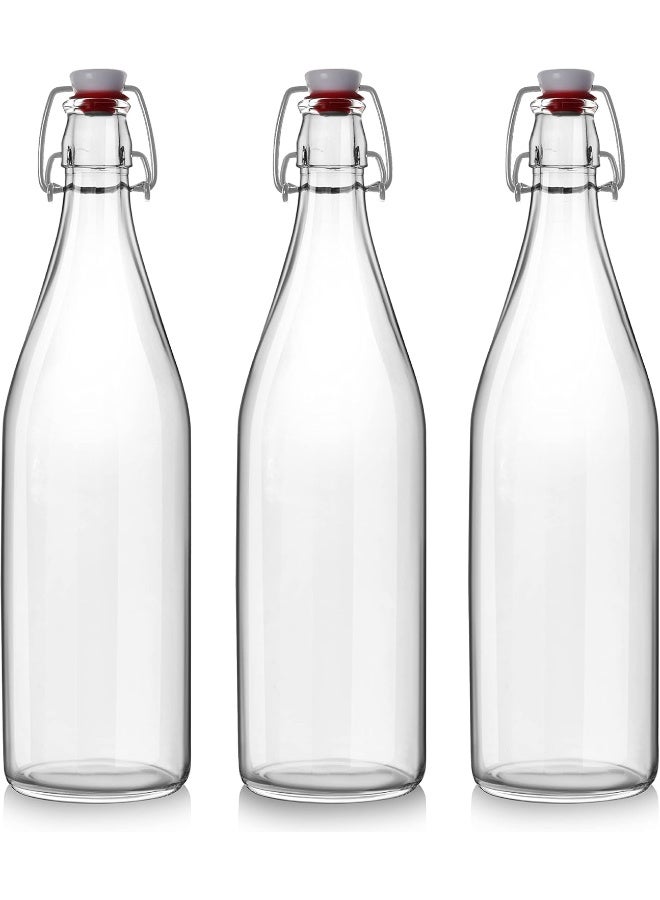 Cello زجاجة مياه CELLO أكواريا | آمنة في الفريزر وقابلة للإغلاق | تصميم أنيق وفريد | متينة ومقاومة للخدوش | 1000 مل، مجموعة من 3 | شفافة - Image 2