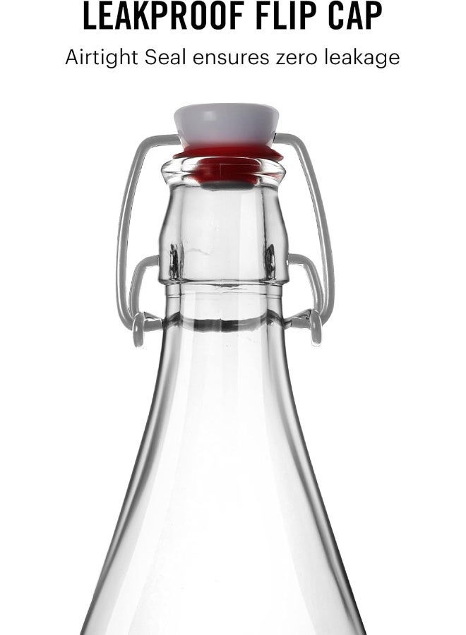 Cello زجاجة مياه CELLO أكواريا | آمنة في الفريزر وقابلة للإغلاق | تصميم أنيق وفريد | متينة ومقاومة للخدوش | 1000 مل، مجموعة من 3 | شفافة - Image 4