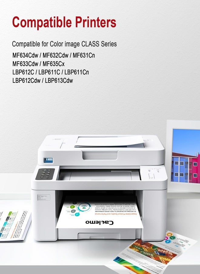 Caclemo 045H Black Toner Replacement for Canon 045H Toner Cartridges Canon 045H 045 Black Toner Compatible with Canon Color imageCLASS MF632Cdw MF634Cdw LBP612Cdw LBP612C LBP612 MF632 MF634 Printer (2 Black) - Image 2