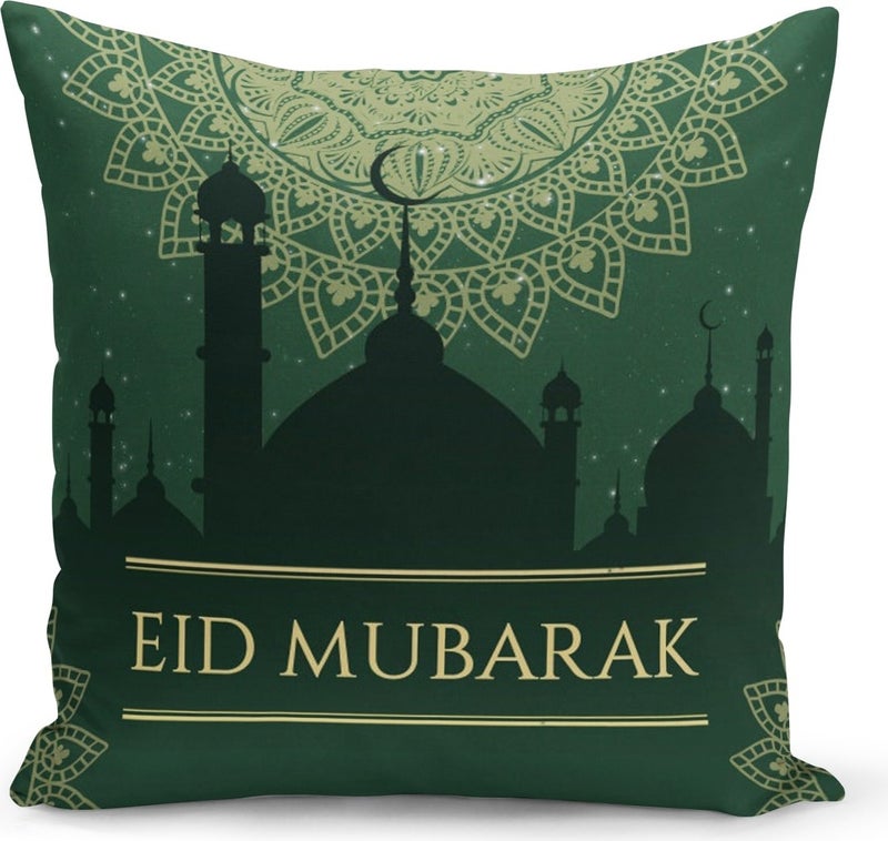 Filamente Ramadan Special Patterned Double Sided Digital Printed Cushion Cover 