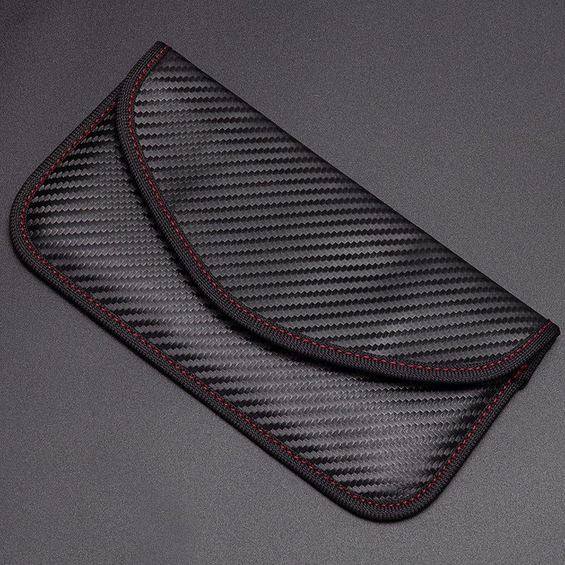 2023 New RFID Keychain Wallet Car Key Signal Blocker Pouch Carbon Fiber Large