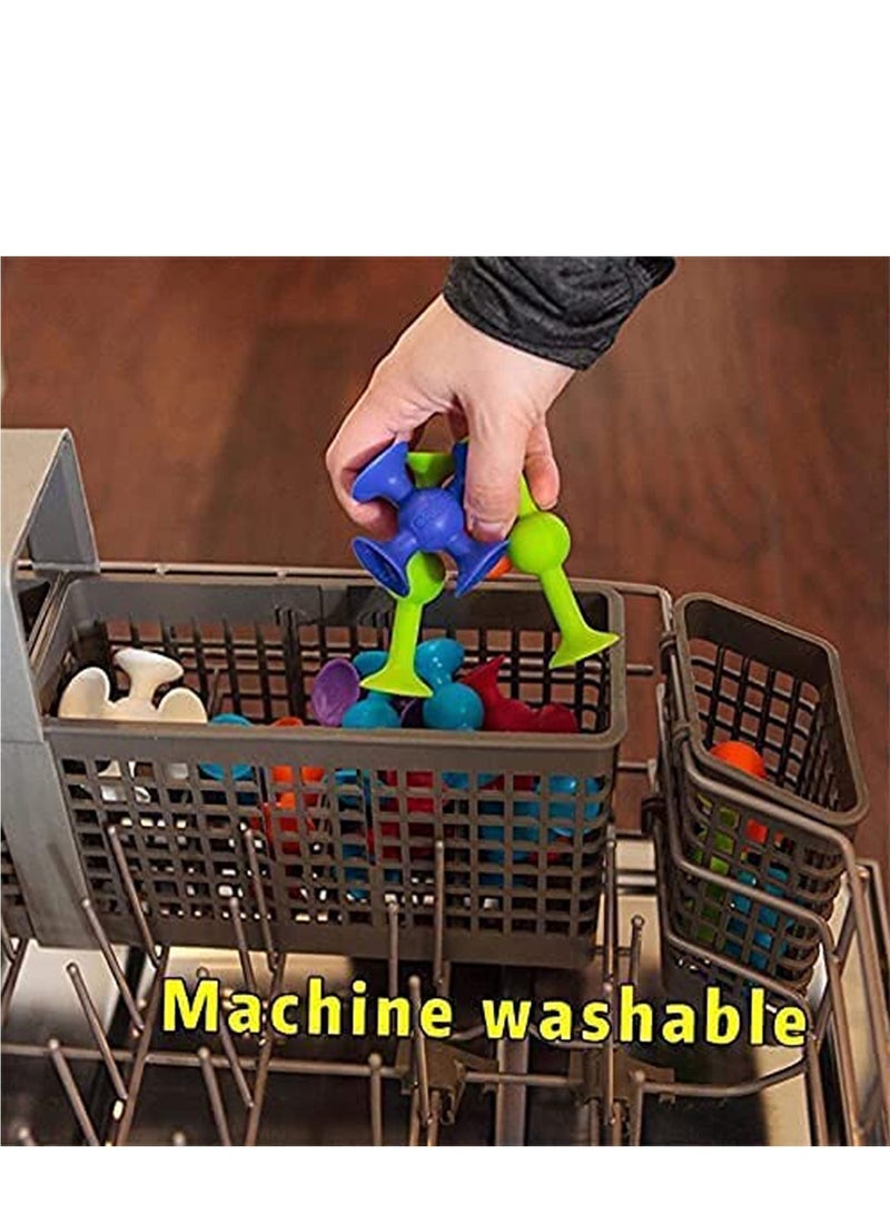 NIBEMINENT Pop Sucker Toys, Silicone Target Marker and Darts Funny Toy Set, Outdoor Competitive Games, Release Stress Family Interactive for Glass, Metal, Plastic Multiple Surfaces - Image 4