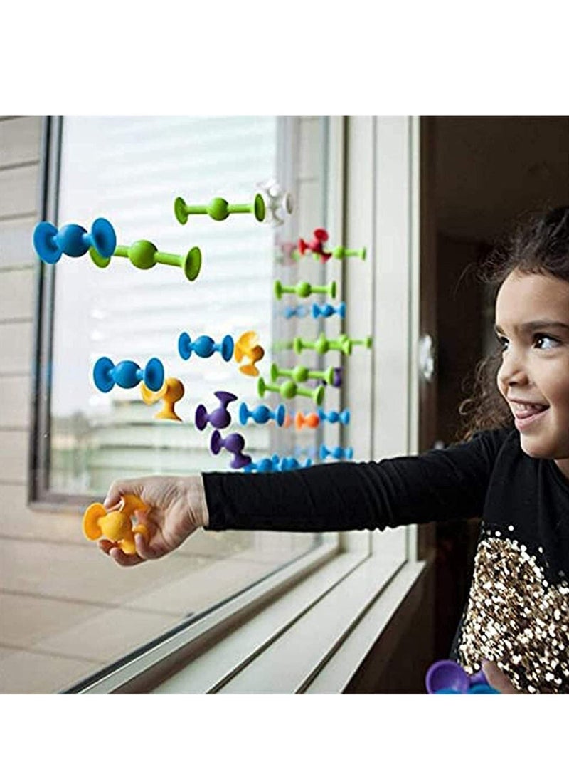 NIBEMINENT Pop Sucker Toys, Silicone Target Marker and Darts Funny Toy Set, Outdoor Competitive Games, Release Stress Family Interactive for Glass, Metal, Plastic Multiple Surfaces - Image 5