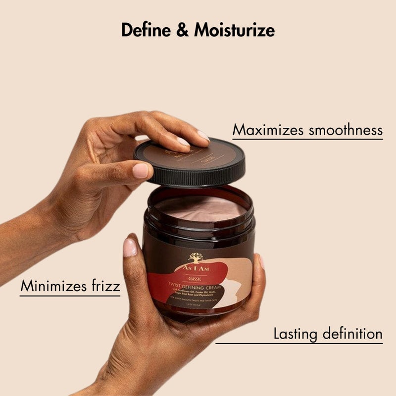 As I Am كريم تحديد الضفائر كما أنا أحمر، 16 أونصة - Image 4