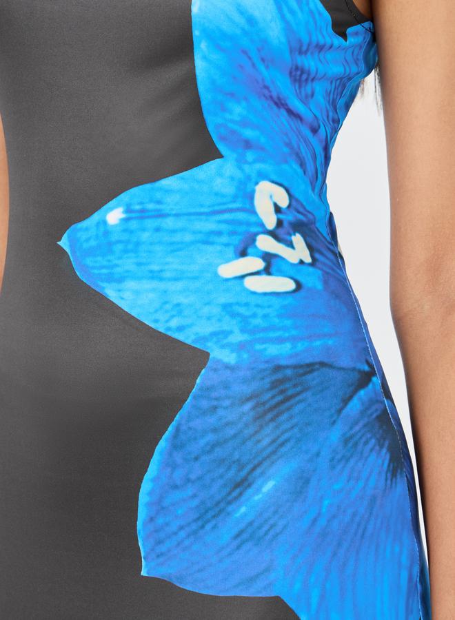 Take Two Floral Print Sleeveless Knitted Maxi Dress - Image 4