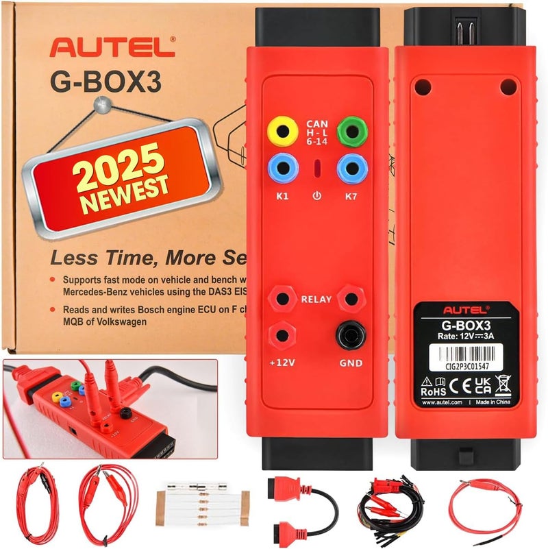 Autel أوتيل 2025 GBOX3 أداة ملحق مطورة من Gbox2 محول لـ مرسيدس بنز و بي إم دبليو يعمل مع WMaxiIM IM508S XP400 IM608 PRO II IM608S II IM608 PRO 2 سكانر