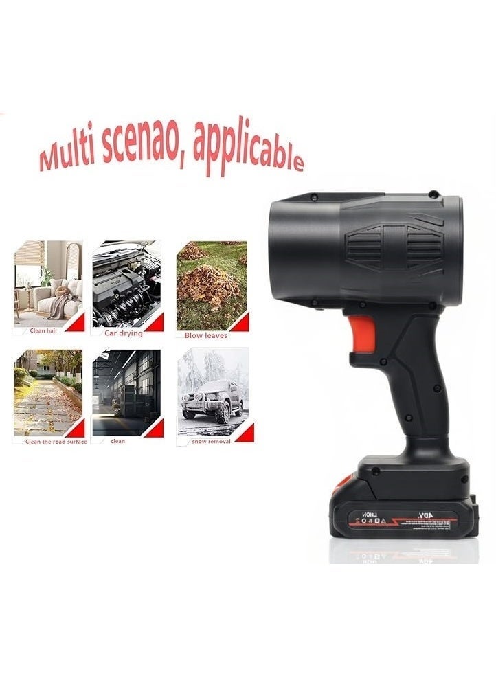 Max Top Blower Max Top Cordless Super Powerful Car Dryer with Rechargeable Lithium Battery 48W, Ideal for Cleaning Dust, Leaves - Image 4