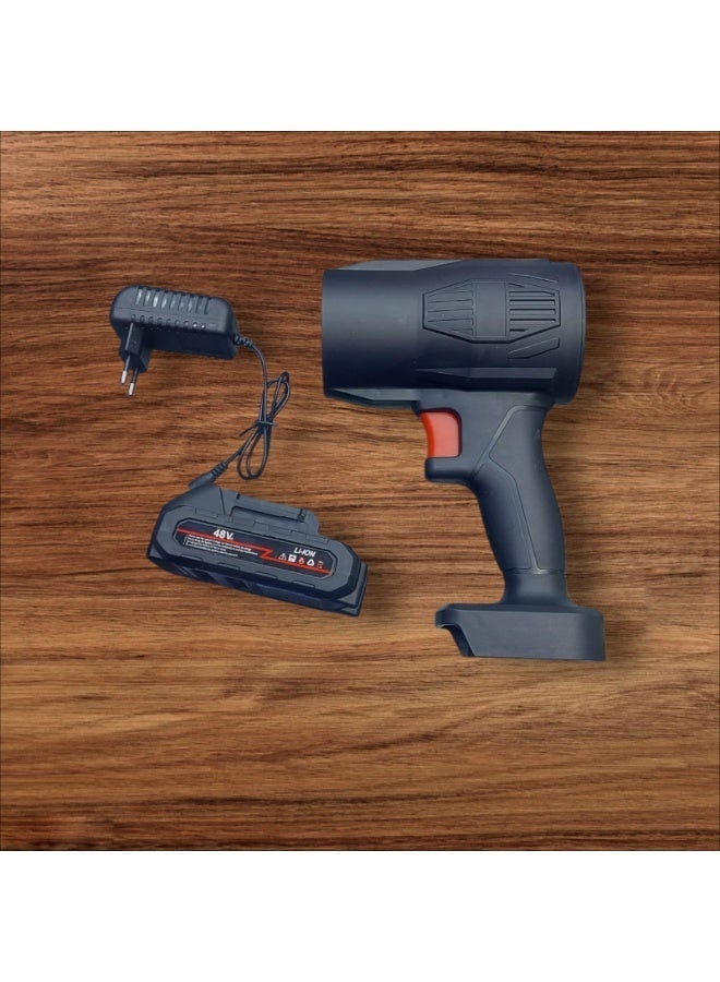 Max Top Blower Max Top Cordless Super Powerful Car Dryer with Rechargeable Lithium Battery 48W, Ideal for Cleaning Dust, Leaves - Image 5