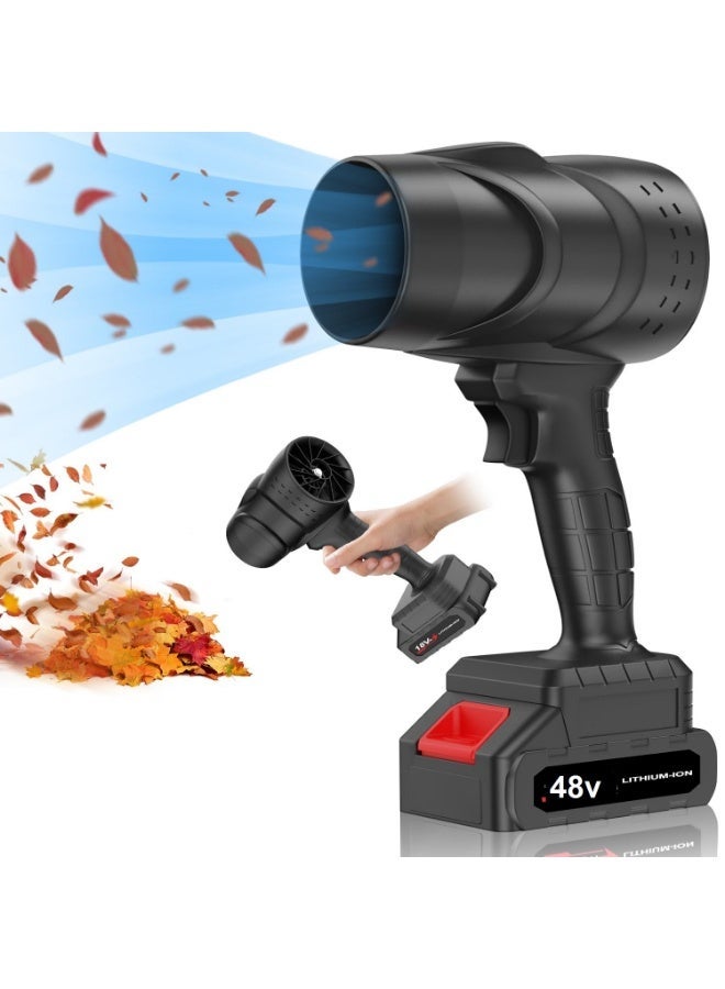Max Top Blower Max Top Cordless Super Powerful Car Dryer with Rechargeable Lithium Battery 48W, Ideal for Cleaning Dust, Leaves - Image 1