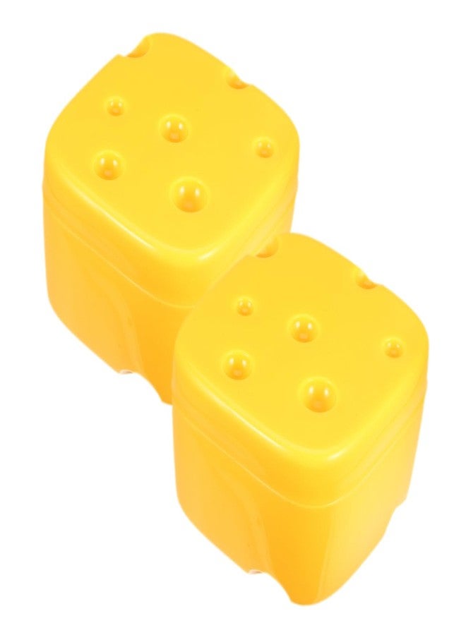 NAMOARLY 2pcs Cheese Crisper Box Kraft Cheese Container Sliced Holder Storage Case Fridge Containers - Image 1