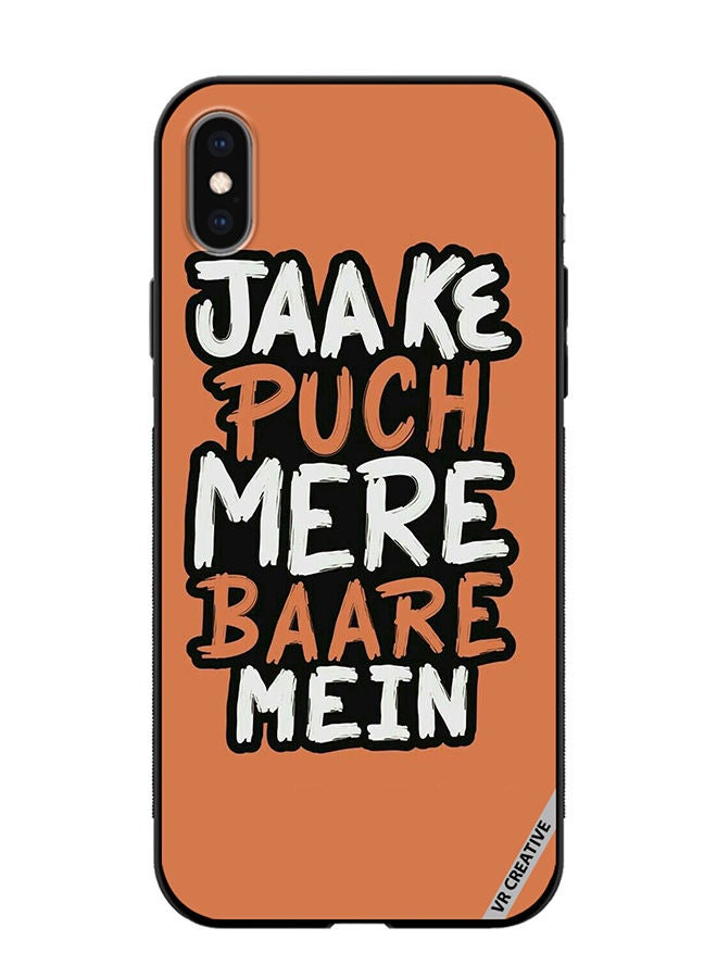 VR CREATIVE Protective Case Cover For Apple iPhone XS Max Kaide Mei Design Multicolour - Image 1