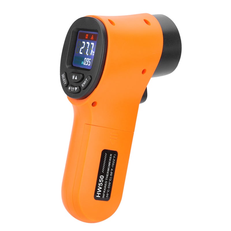 Handheld -50~550℃ Infrared Thermometer 12:1 Targrt Positioning Non-contact Temperature Meter Color LCD Screen Digital Thermometer - Image 1