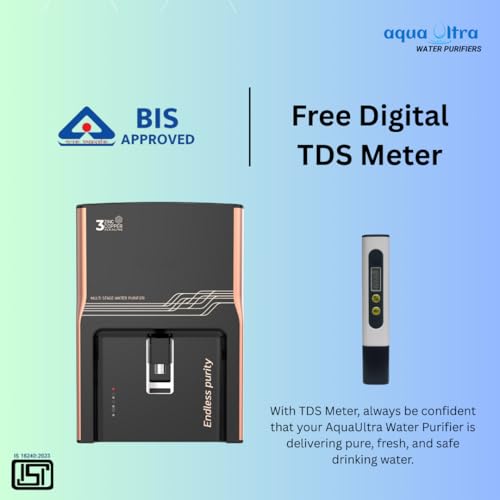 AquaUltra Xpert Water Purifier for Home | RO+UV+UF | Taste Enhancer | 11L Storage | TDS Meter | Endless Purity | ISI Certified | Superior Performance | Ideal for Home| Works with All Water Sources - Image 2