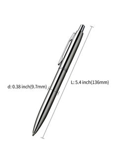 3 Pcs Retractable Metal Ballpoint Pens, For Gift, Business, Office, 1.0Mm Medium Point Black Ink, 6 Extras Replaceable Metal Refills - Stainess Steel - pzsku/Z41B50A8CD7DEA1FDF5B3Z/45/_/1731927153/b5ed53a9-f7a0-41c6-a057-b62b225ca792