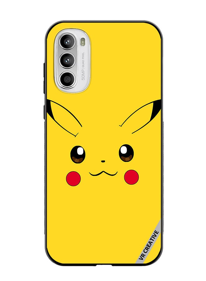 VR CREATIVE Protective Case Cover For Motorola Moto G82 Pikachu Design Multicolour - Image 1