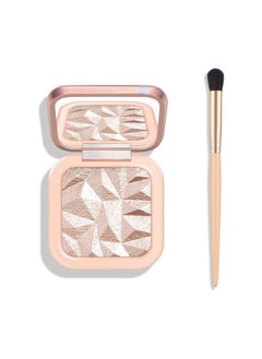 KYDA Face Highlighter Palette, High Glossy Face Illuminator Palette, Natural Glow Finish, Pearl Shimmer Smooth Baked Powder, Lasting Sparkling Highlighter Makeup-DAWN GLOW  - Image 1