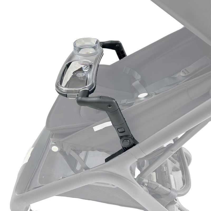 Feliliber Snack Tray Compatible with Bugaboo Butterfly 1 Stroller Transparent Tray Detachabl to Clean Quick Install Folds with Stroller NOT for Butterfly 2 - Image 2
