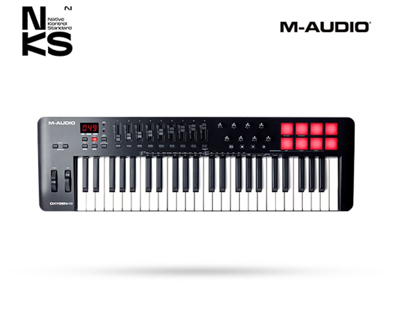 M-Audio Oxygen 49 MKV 49 Key USB MIDI Keyboard Controller with Beat Pads - Image 1