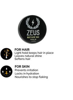 Zeus ZEUS Mustache Wax & Folding Mustache Comb Grooming Set for Men – Folding Mustache Comb & Natural Mustache Wax to Tame, Nourish Facial Hair  - Image 3