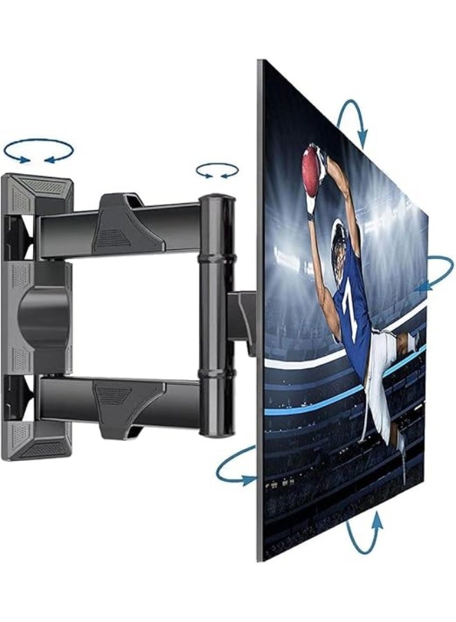 Full-Motion TV Wall Mount for 32–55 Inch Screens – Adjustable Tilt & Swivel – Heavy-Duty Support up to 60 lbs - Image 1