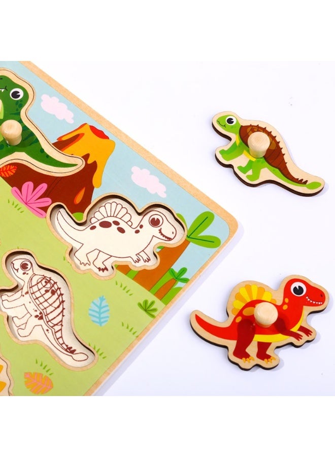 Tooky Toy Wooden Dinosaur Puzzle - Image 4