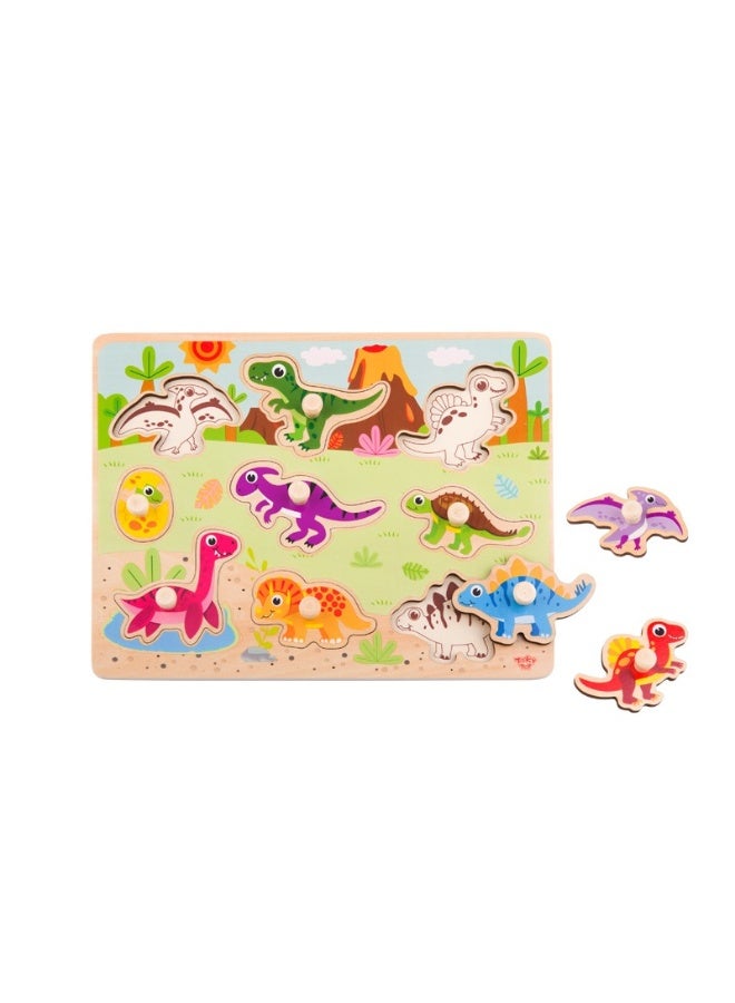 Tooky Toy Wooden Dinosaur Puzzle - Image 1