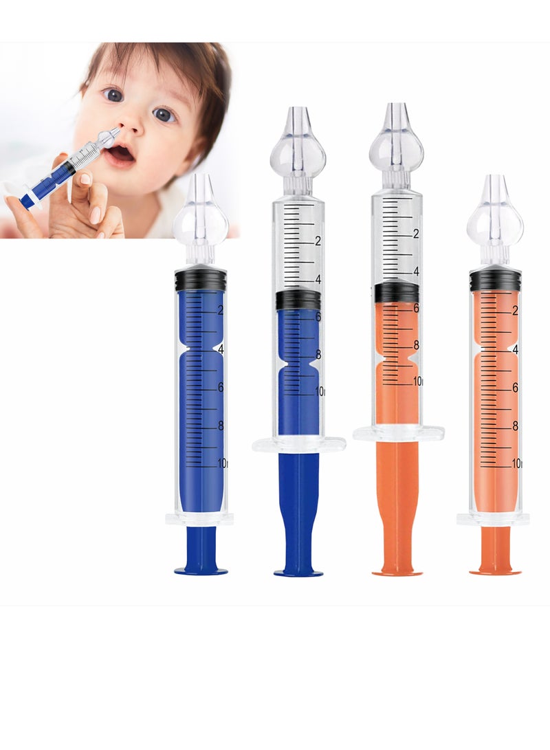 PYLCO SMART Baby Nasal Aspirator, 10ML Nasal Rinse Kit, 4Pcs Baby Nasal Irrigator Silicone Baby Nose Cleaner Rinsing Device, Portable Infant Nose Wash Cleaner Neti Pot - Image 1