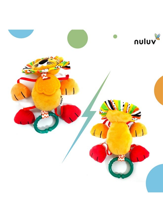 Nuluv Jittery Lino Plush Toy - Hanging Rattle & Stroller Toy for Babies 3 Months+ - Image 4