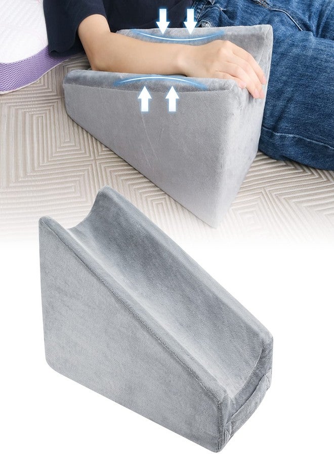 Anjetan Upgraded Arm Elevation Pillow, Ergonomic Elbow Support Pillow for Bed Sores, Soft Arm Rest Wedge Pillow with High Density Foam for Sleeping Recovery Care -Detachable Case - Image 1