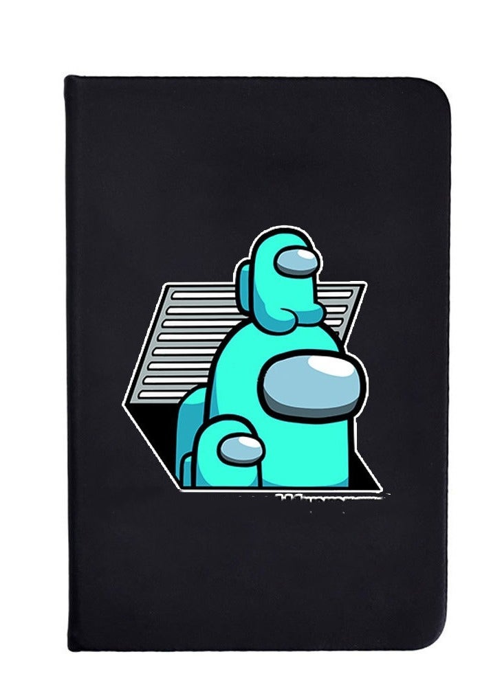 Nariele Among Us Black Matte Minimalist Cartoon Notebook